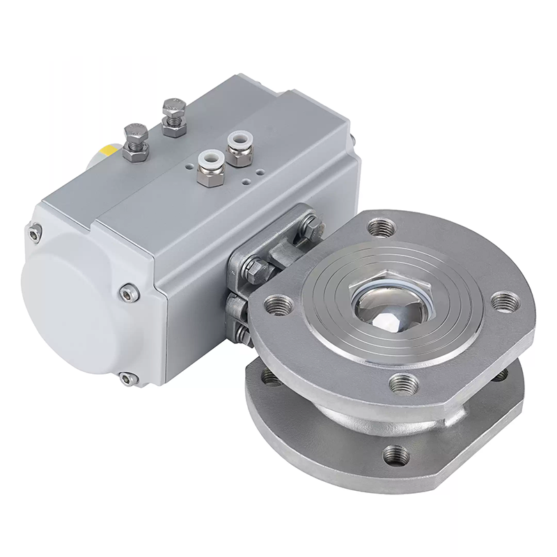 Pneumatic Wafer Stainless Steel Ball Valve for ON-OFF